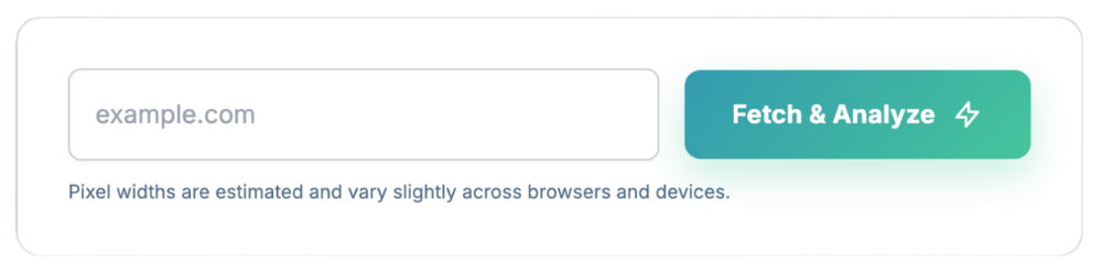 Meta Elements Optimizer tool